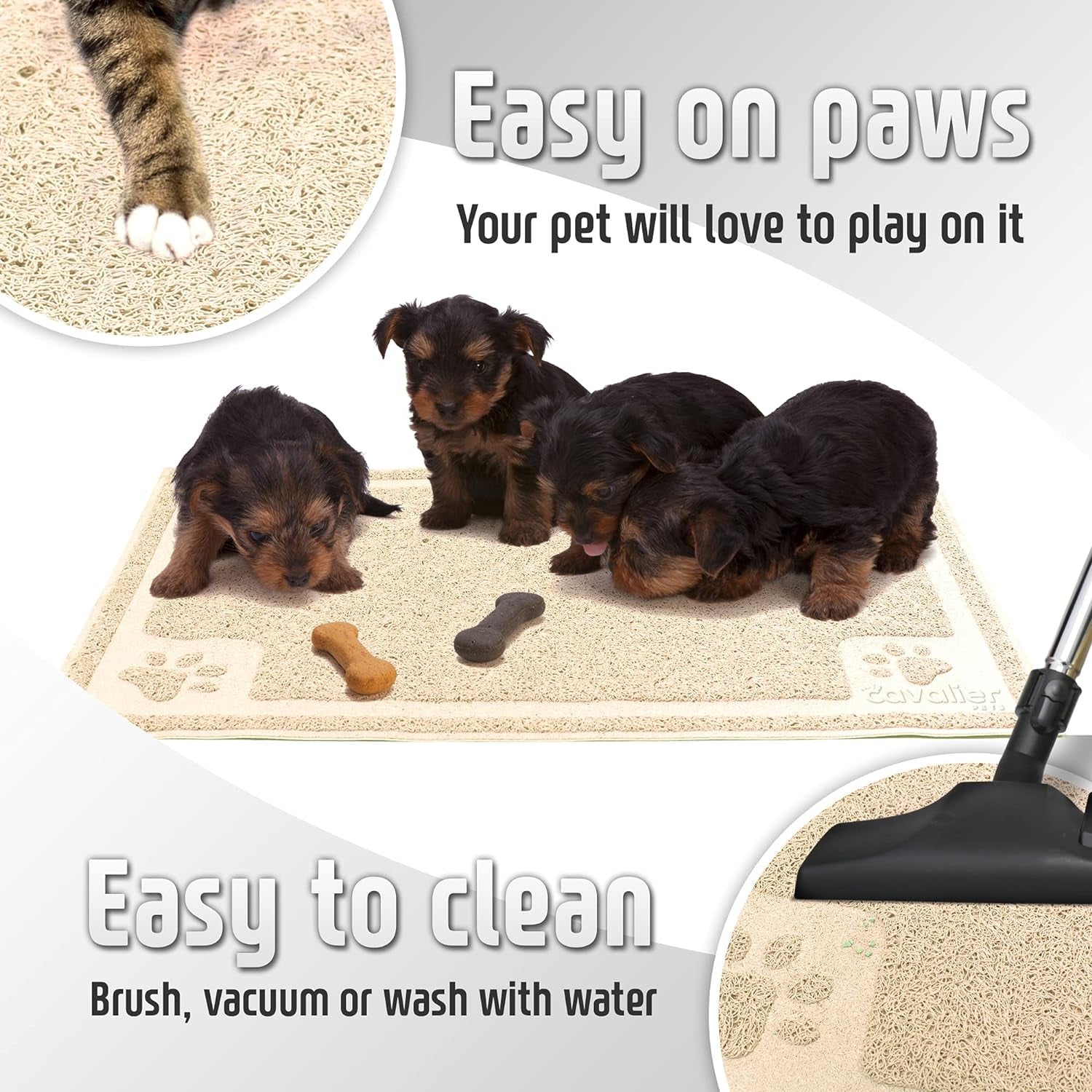 Keep your furry friend's mealtime mess-free with our stylish and practical Silicone Non-Slip Food Mat featuring a cute paw design! ๐พโจ Perfect for cats and dogs, it's waterproof, absorbent, and super easy to clean! ๐๐ง