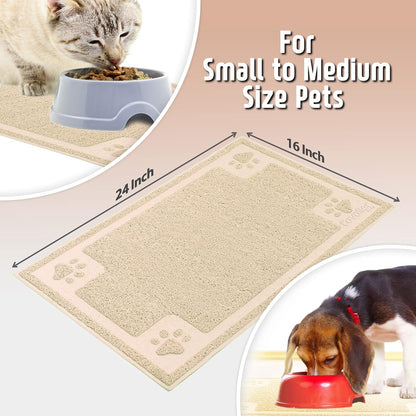 Keep your furry friend's mealtime mess-free with our stylish and practical Silicone Non-Slip Food Mat featuring a cute paw design! 🐾✨ Perfect for cats and dogs, it's waterproof, absorbent, and super easy to clean! 🌟💧